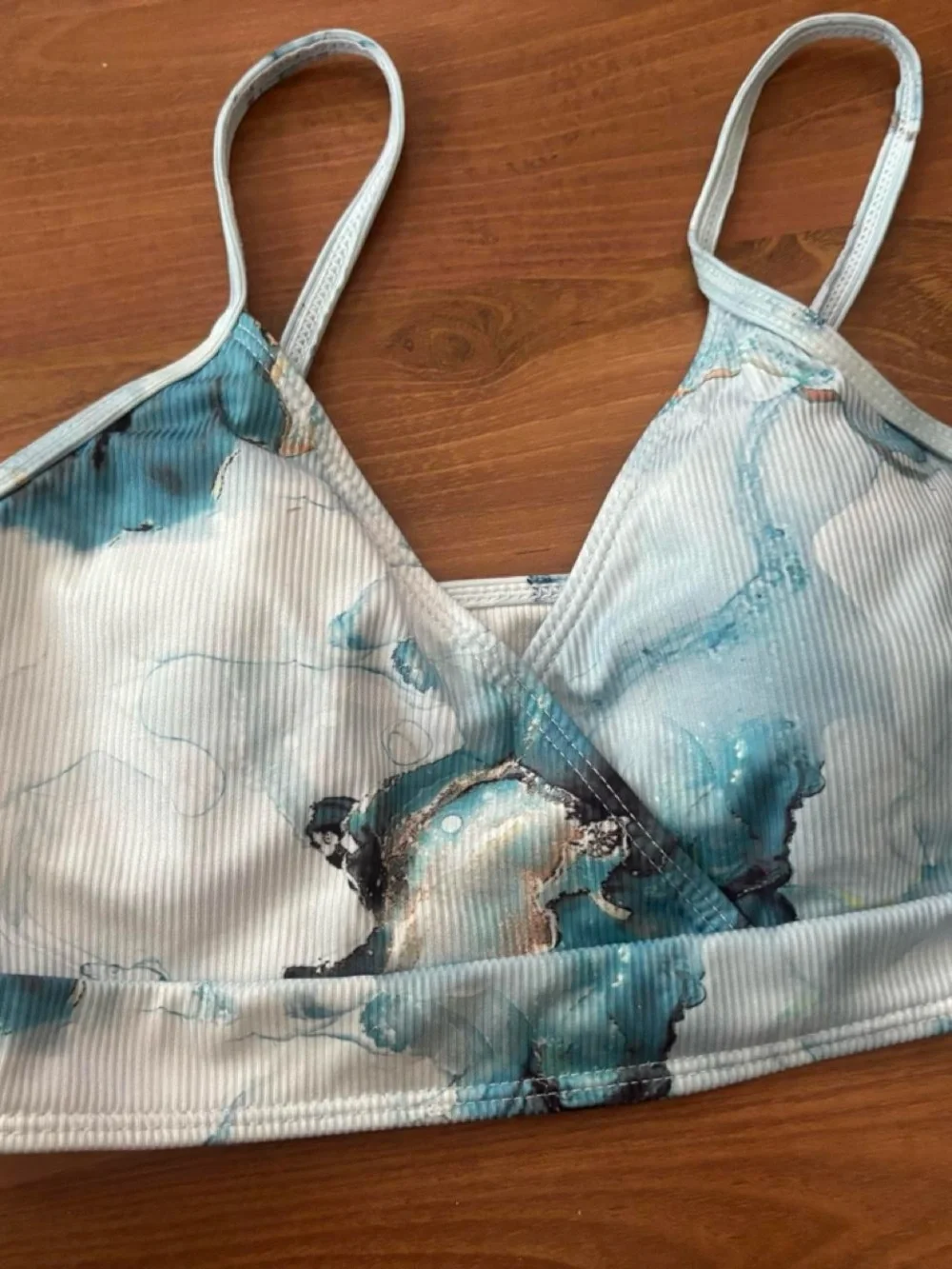 SHEIN Blue Marble Print and White and Blue butterfly bundle